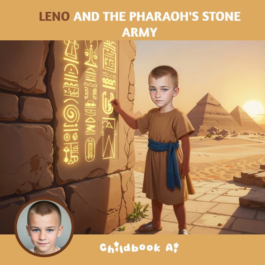Cover of Leno and the Pharaoh's Stone Army: A Magical Quest of Courage and Discovery