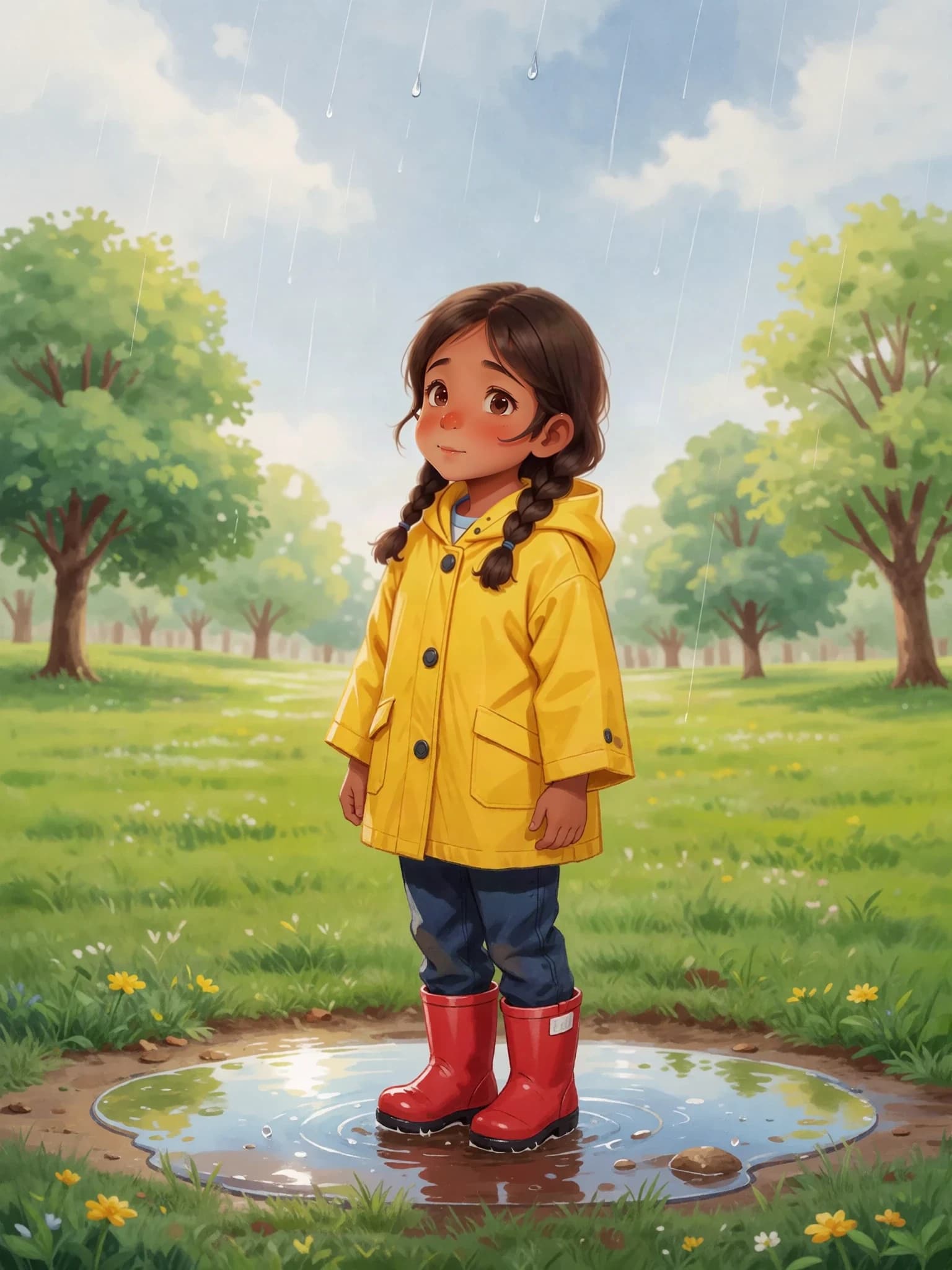 Sample cover artwork for Amira Follows a Raindrop