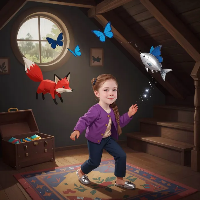Illustration from the children's book The Secret Spellbook