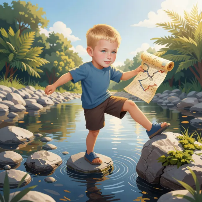 Illustration from the children's book The Incredible Journey